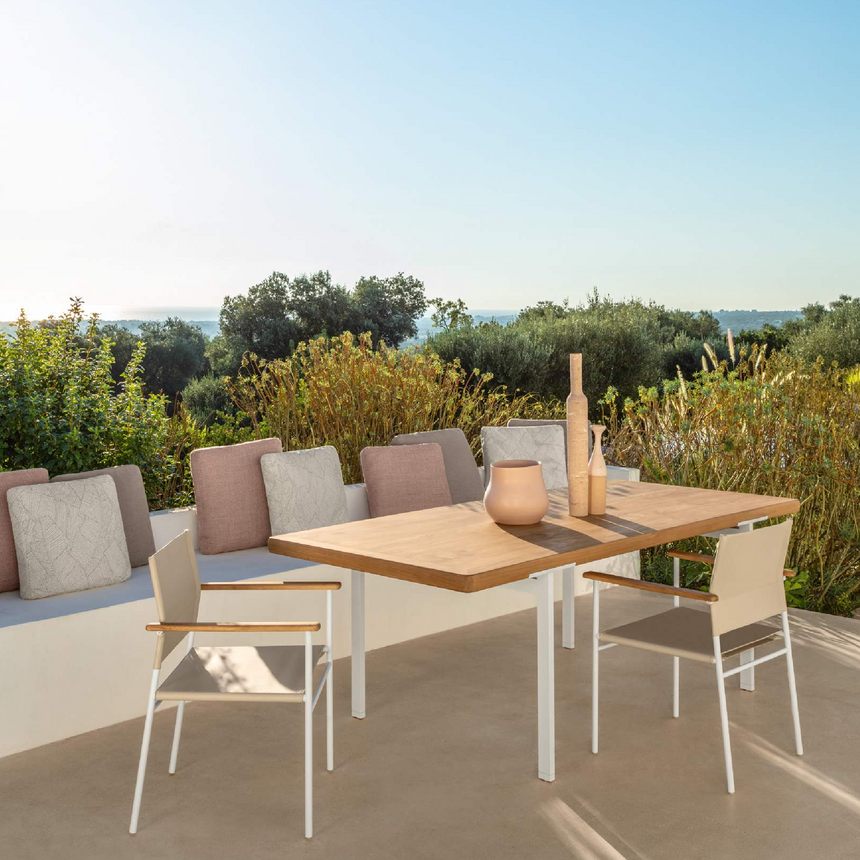 Solid Wood Outdoor Dining Table | Talenti Allure | Italianfurniture.com