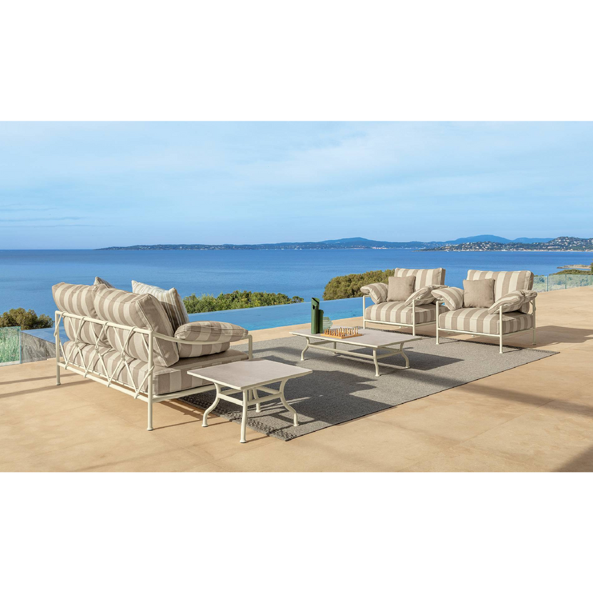 Metal Framed Outdoor Lounge Armchair | Talenti Capri | Italianfurniture.com
