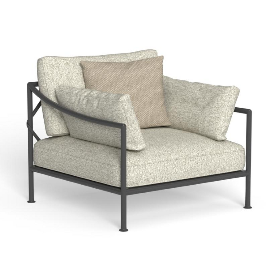 Metal Framed Outdoor Lounge Armchair | Talenti Capri | Italianfurniture.com