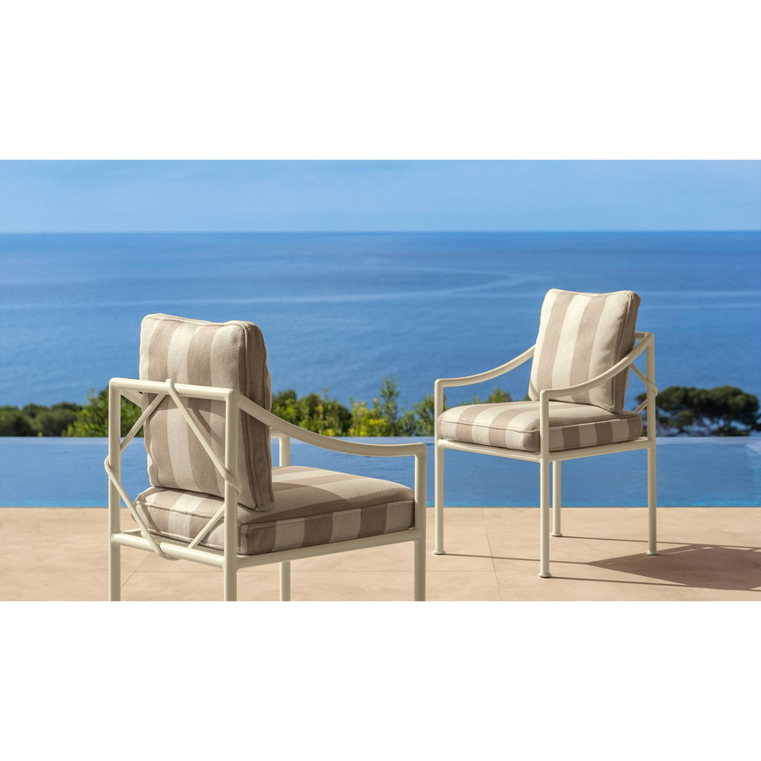 Metal Framed Outdoor Dining Armchair | Talenti Capri | Italianfurniture.com