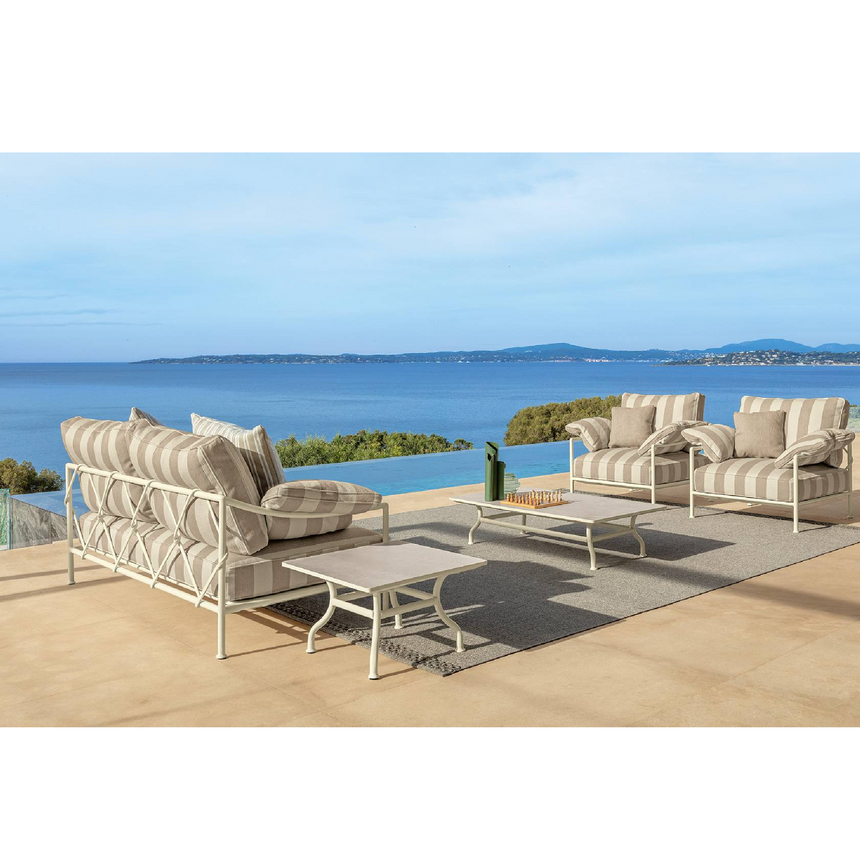 Metal Framed Outdoor Dining Table | Talenti Capri | Italianfurniture.com