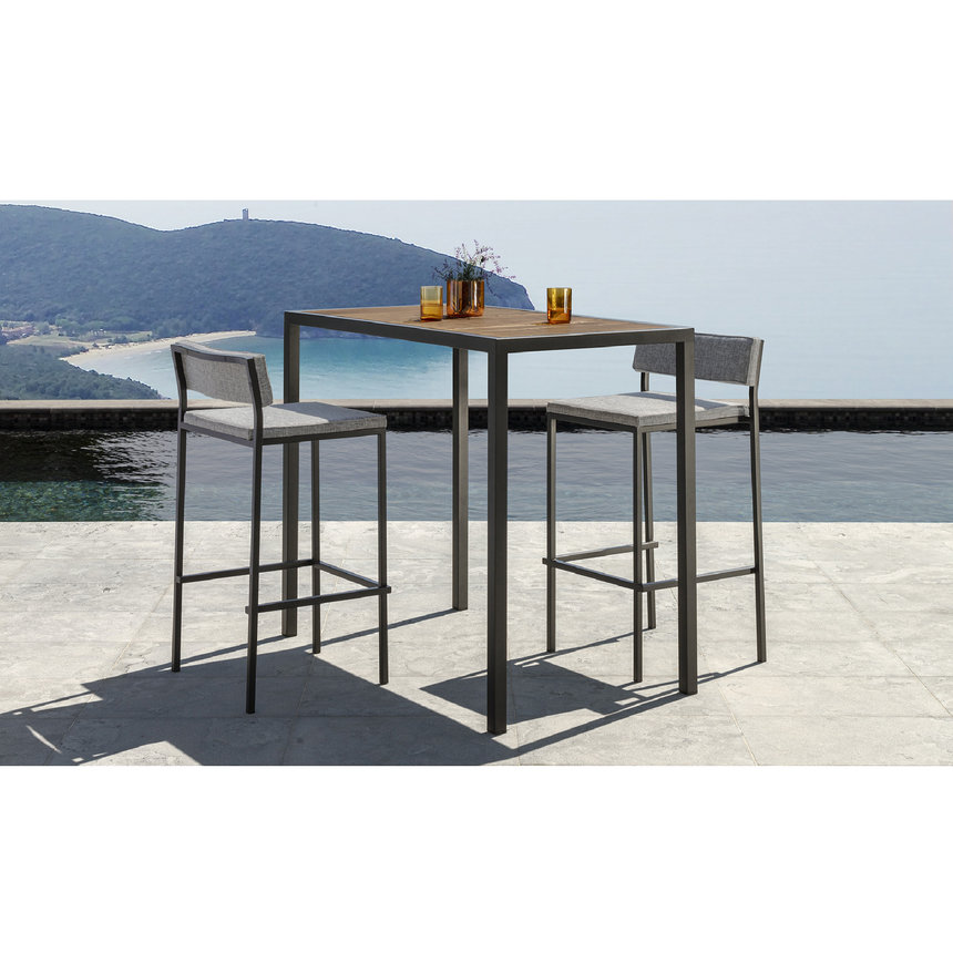 Stainless Steel Outdoor Bar Stool | Talenti Casilda | Italianfurniture.com