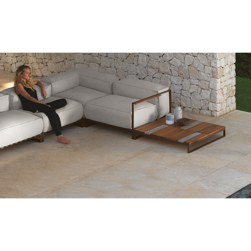 Marble Slat Outdoor Coffee Table | Talenti Casilda | Italianfurniture.com