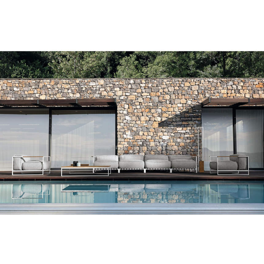 Marble Slat Outdoor Coffee Table | Talenti Casilda | Italianfurniture.com