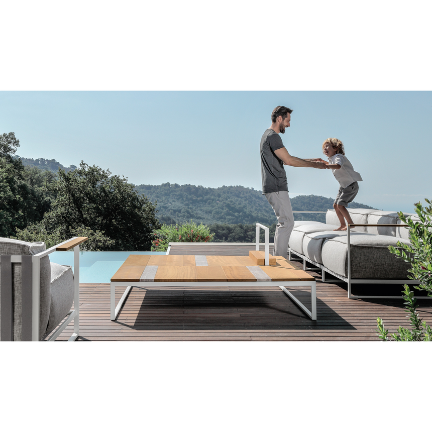 Marble Slat Outdoor Coffee Table | Talenti Casilda | Italianfurniture.com