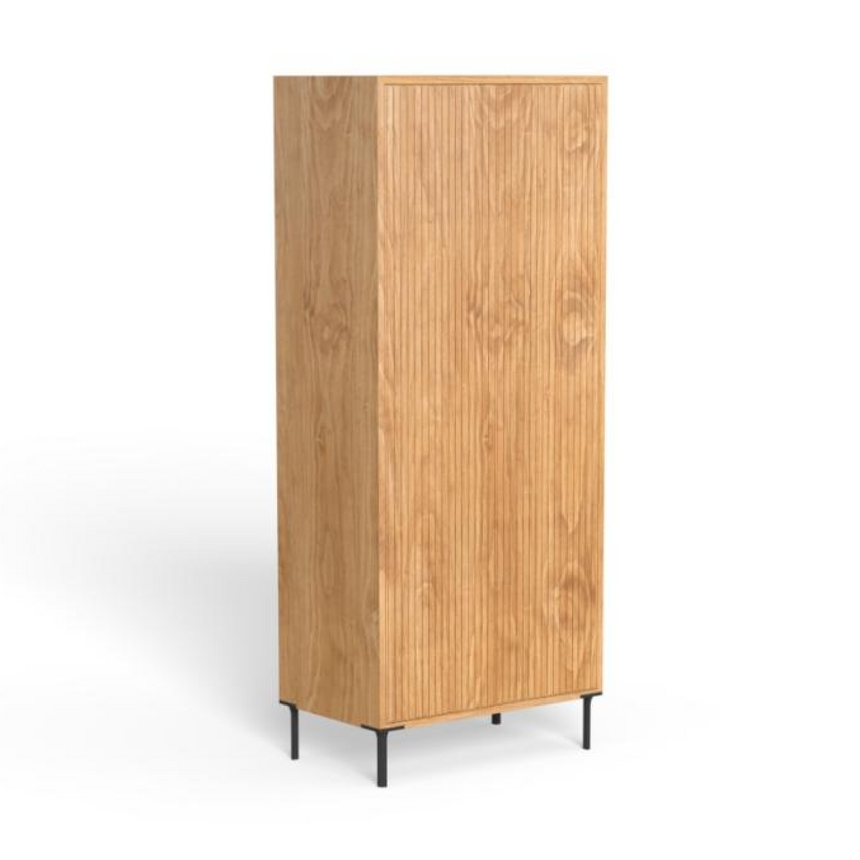 Fluted Wood 2-Door Cabinet | Talenti Chora