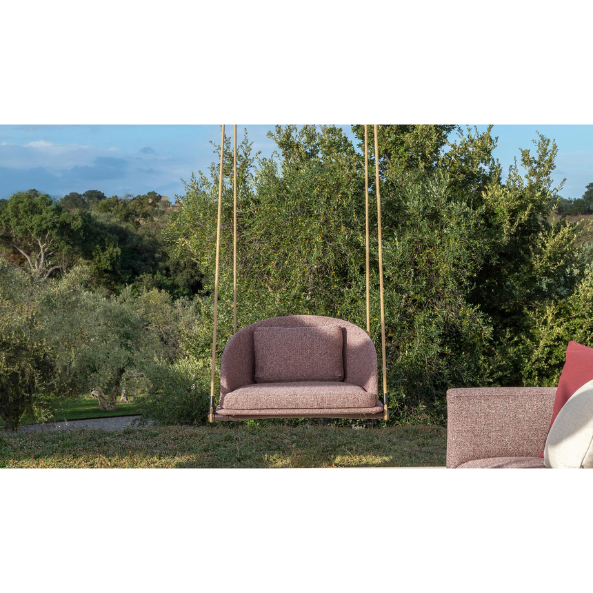 Curved Back Outdoor Swing Chair | Talenti CleoSoft | Italianfurniture.com