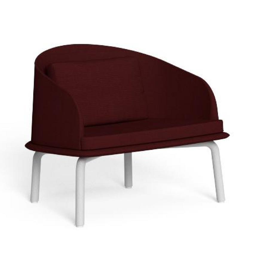 Outdoor Aluminum Curved Lounge Armchair | Talenti CleoSoft | Italianfurniture.com