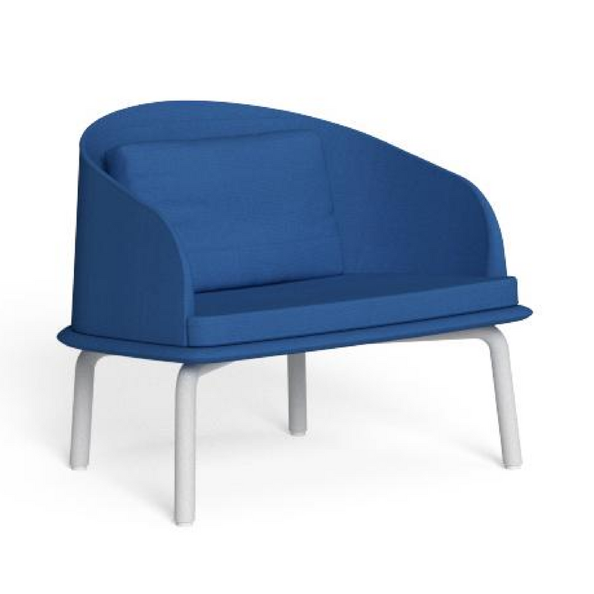 Outdoor Aluminum Curved Lounge Armchair | Talenti CleoSoft | Italianfurniture.com