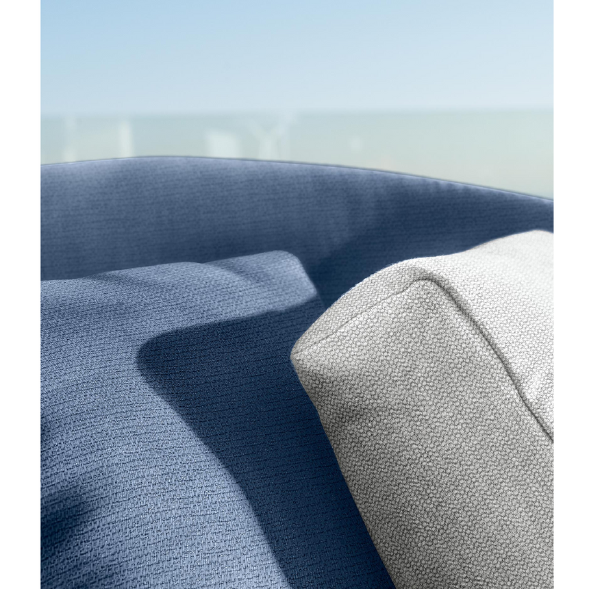 Outdoor Aluminum Curved Lounge Armchair | Talenti CleoSoft | Italianfurniture.com