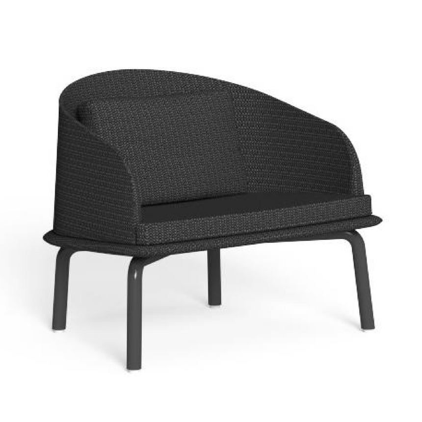 Outdoor Aluminum Curved Lounge Armchair | Talenti CleoSoft | Italianfurniture.com