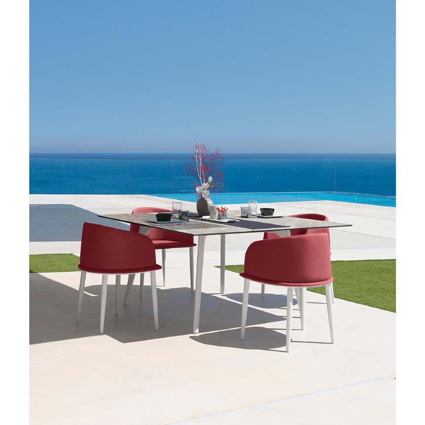 Outdoor Padded Aluminum Tub Chair | Talenti CleoSoft | Italianfurniture.com