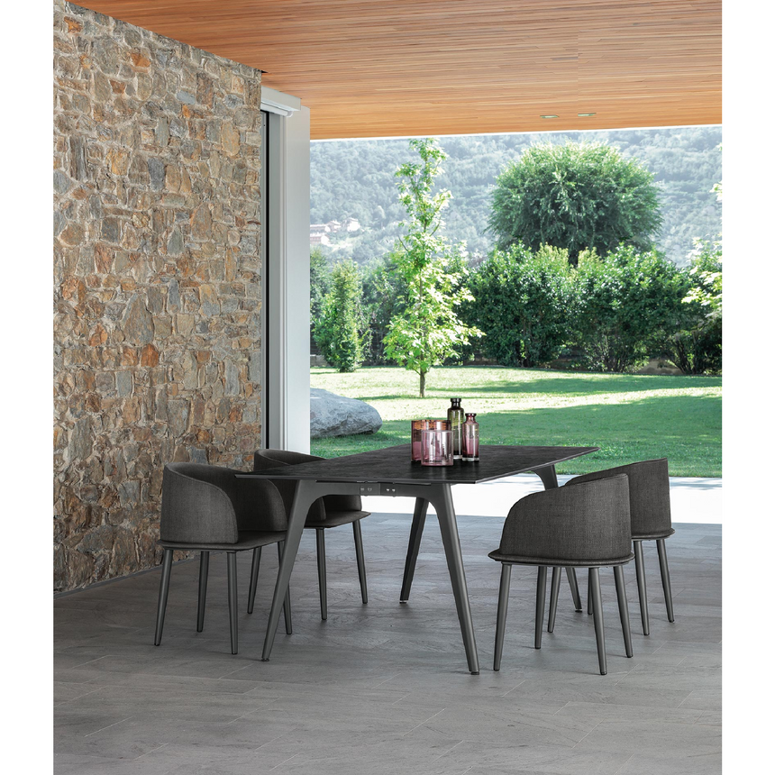 Outdoor Padded Aluminum Tub Chair | Talenti CleoSoft | Italianfurniture.com