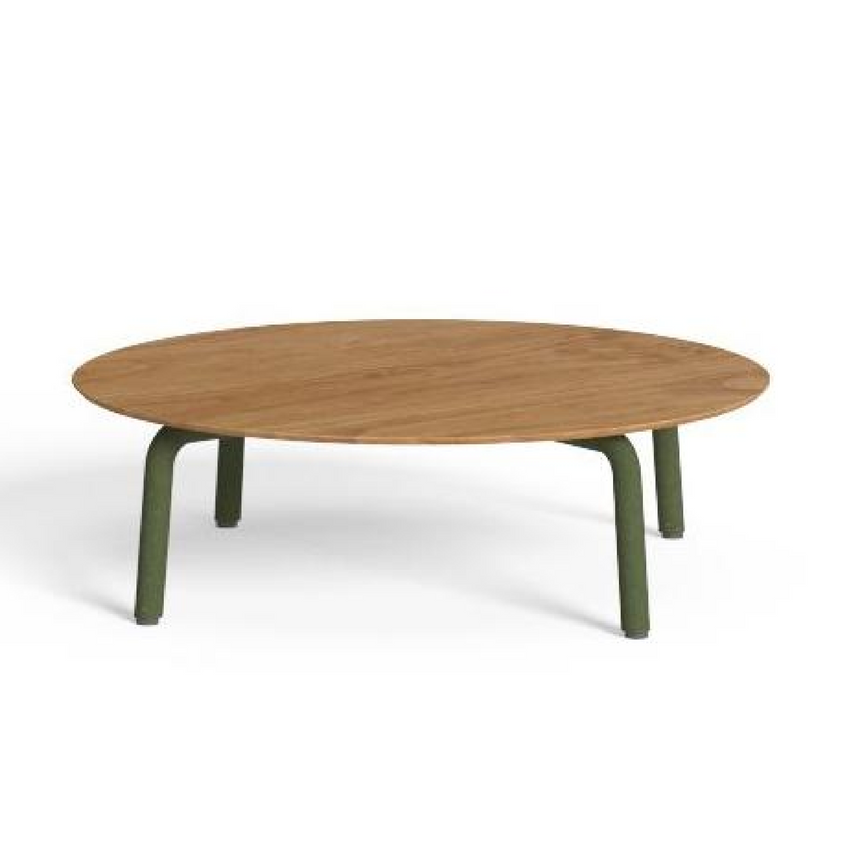 Outdoor Aluminum Round Coffee Table | Talenti CleoSoft | Italianfurniture.com