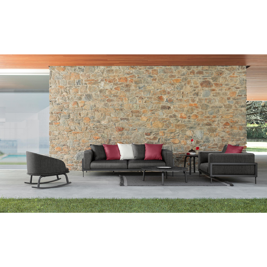 Outdoor Aluminum Round Coffee Table | Talenti CleoSoft | Italianfurniture.com