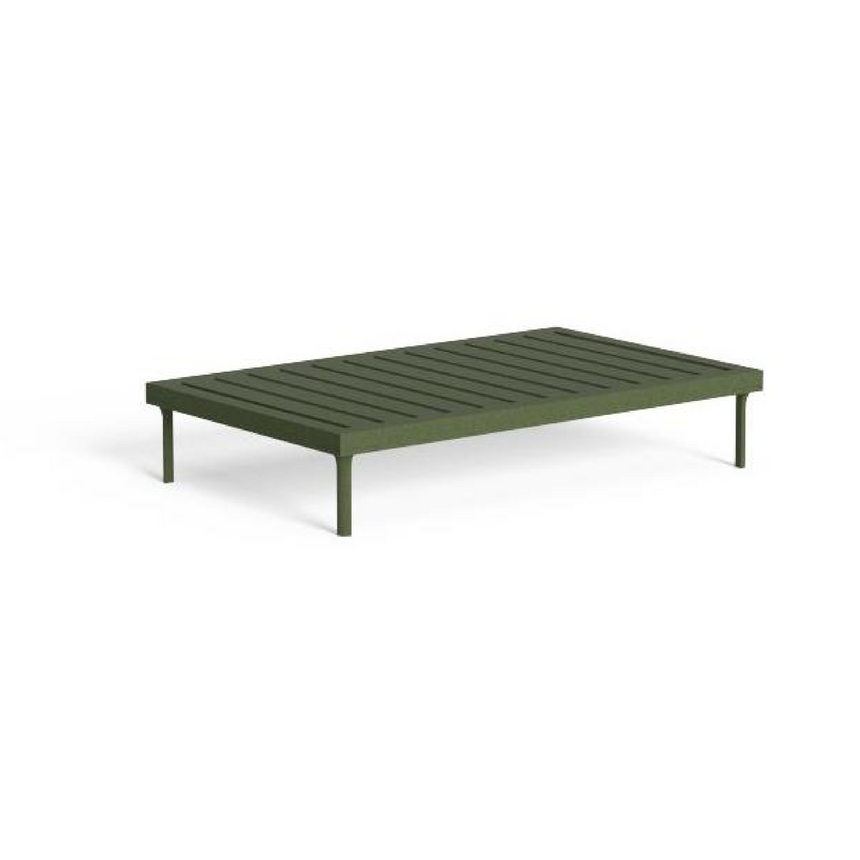 Outdoor Slatted Aluminum Coffee Table | Talenti CleoSoft | Italianfurniture.com