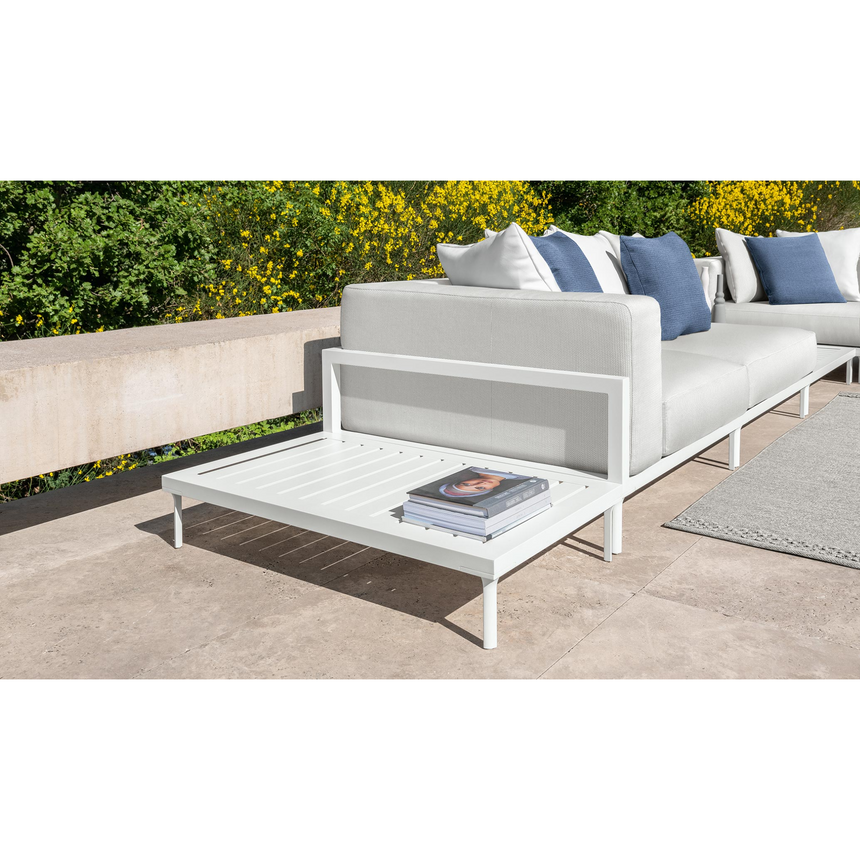 Outdoor Slatted Aluminum Coffee Table | Talenti CleoSoft | Italianfurniture.com