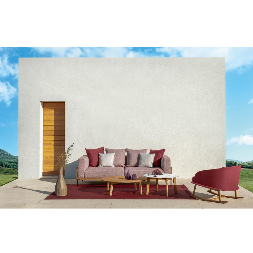 Wood Framed Outdoor 3-Seater Sofa | Talenti CleoSoft | Italianfurniture.com