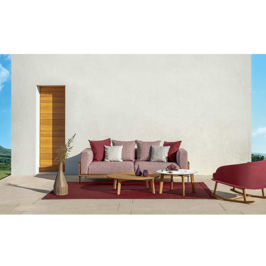 Wood Framed Outdoor 3-Seater Sofa | Talenti CleoSoft | Italianfurniture.com