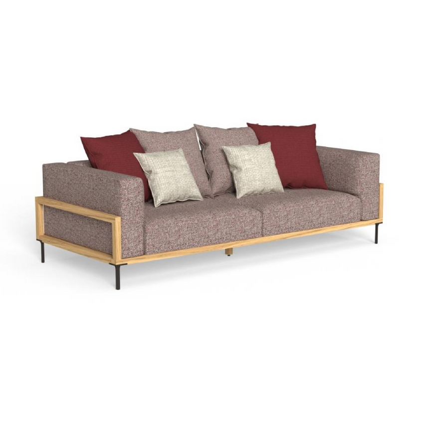 Wood Framed Outdoor 3-Seater Sofa | Talenti CleoSoft | Italianfurniture.com