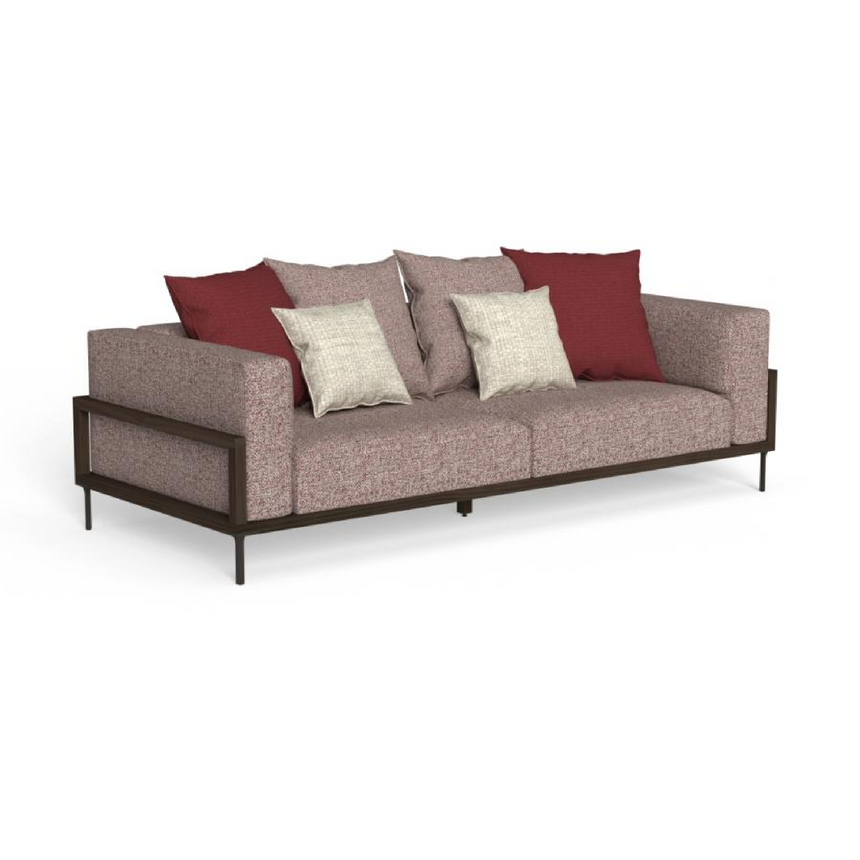 Wood Framed Outdoor 3-Seater Sofa | Talenti CleoSoft | Italianfurniture.com