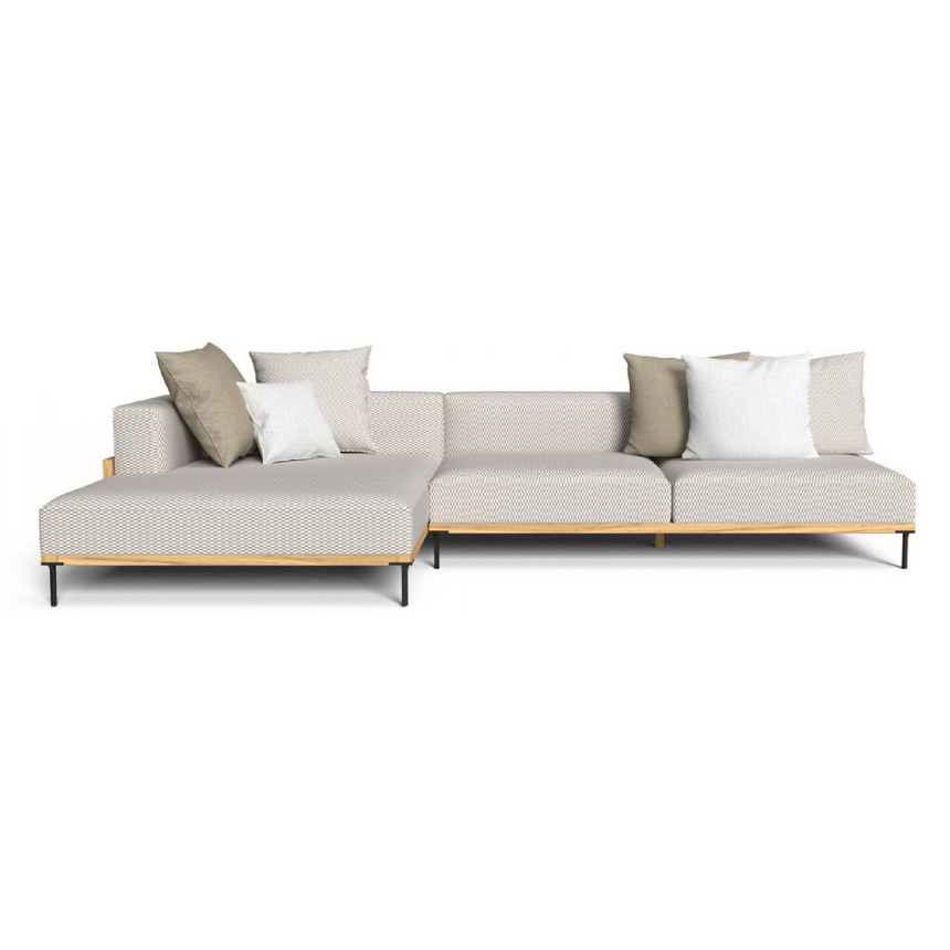 Wood Framed Outdoor Modular Sofa | Talenti CleoSoft | Italianfurniture.com