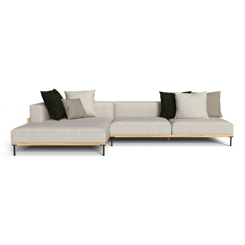 Wood Framed Outdoor Modular Sofa | Talenti CleoSoft | Italianfurniture.com