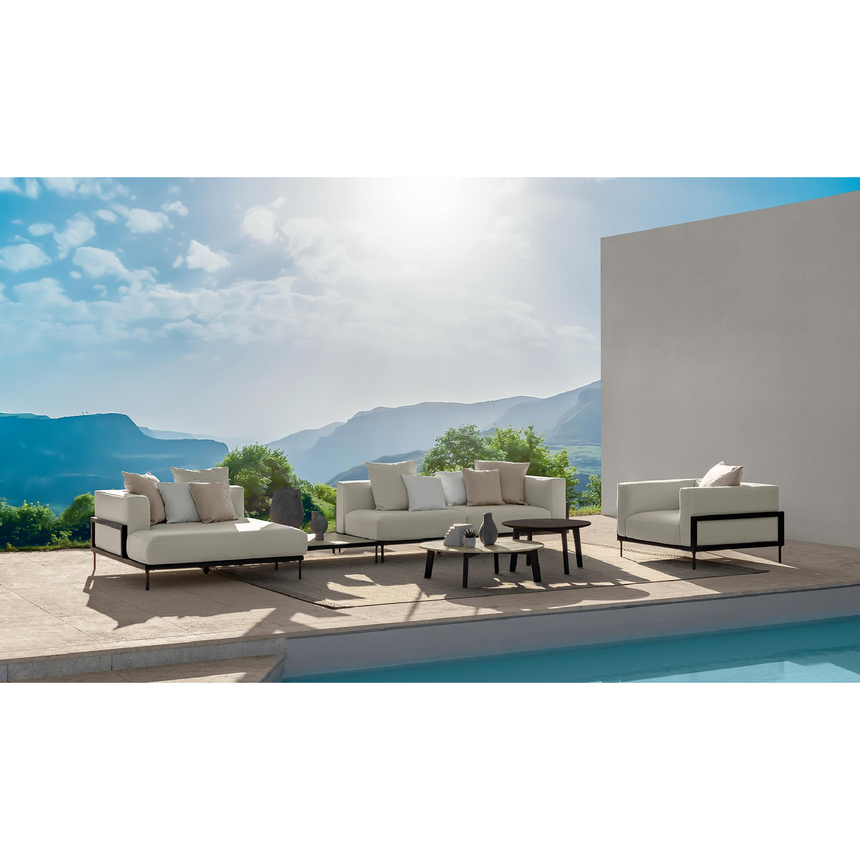 Wood Framed Outdoor Modular Sofa | Talenti CleoSoft | Italianfurniture.com