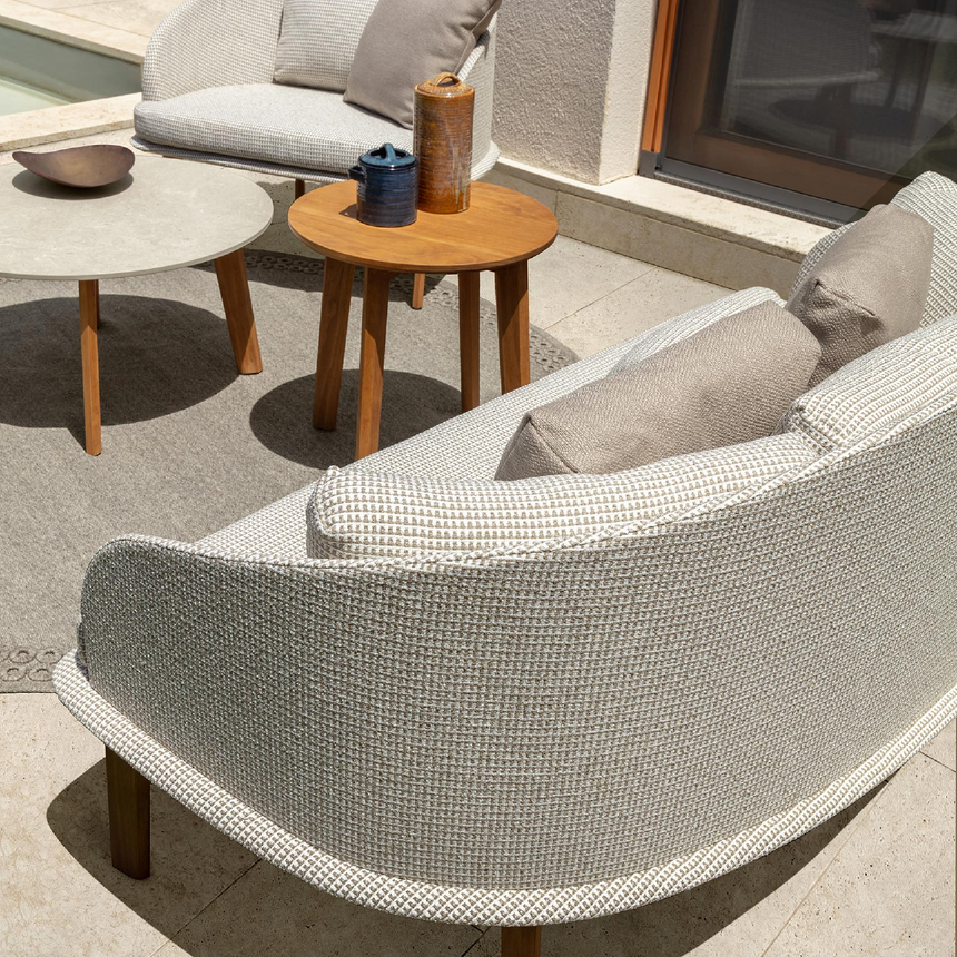 Curved Back Outdoor Loveseat | Talenti CleoSoft | Italianfurniture.com