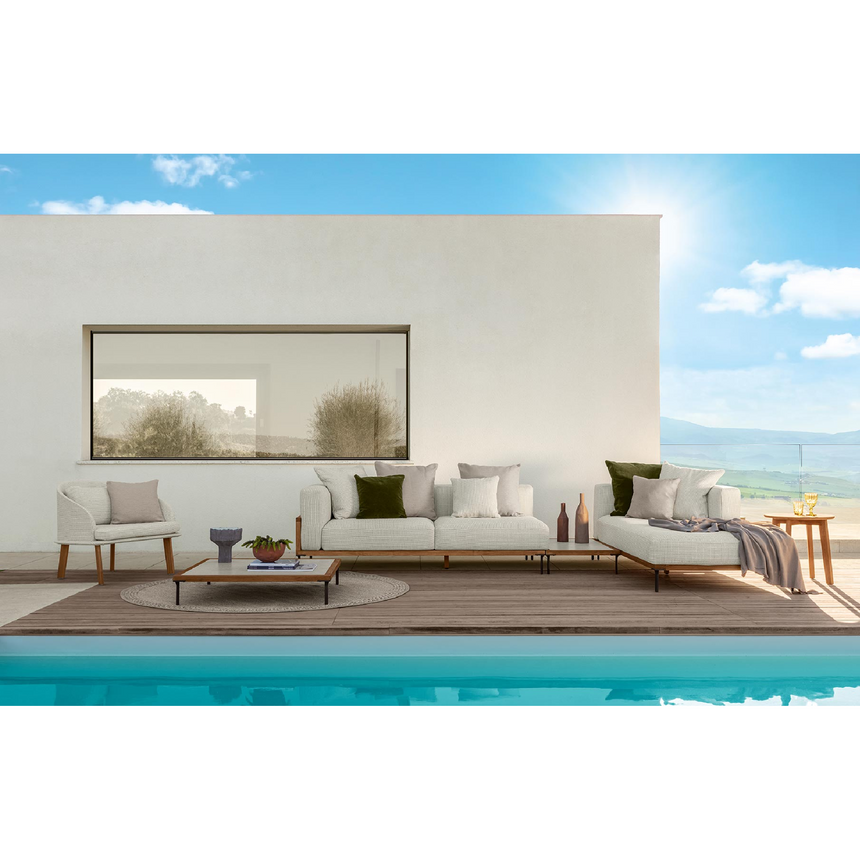 Curved Back Outdoor Lounge Armchair | Talenti CleoSoft | Italianfurniture.com