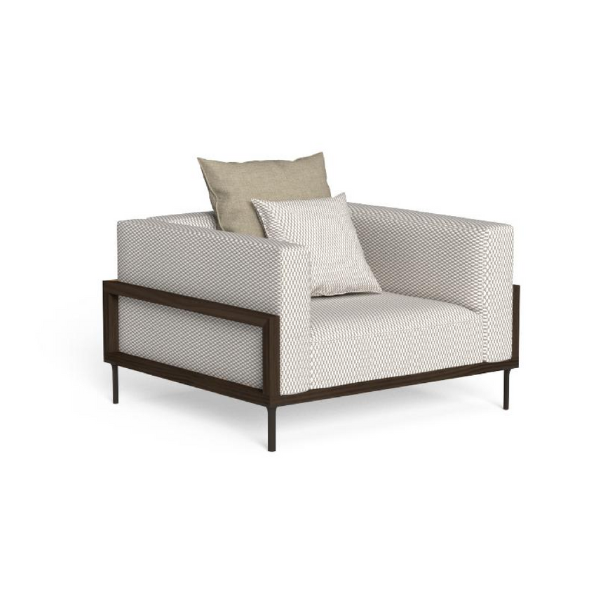 Wood Framed Outdoor Living Armchair | Talenti CleoSoft | Italianfurniture.com