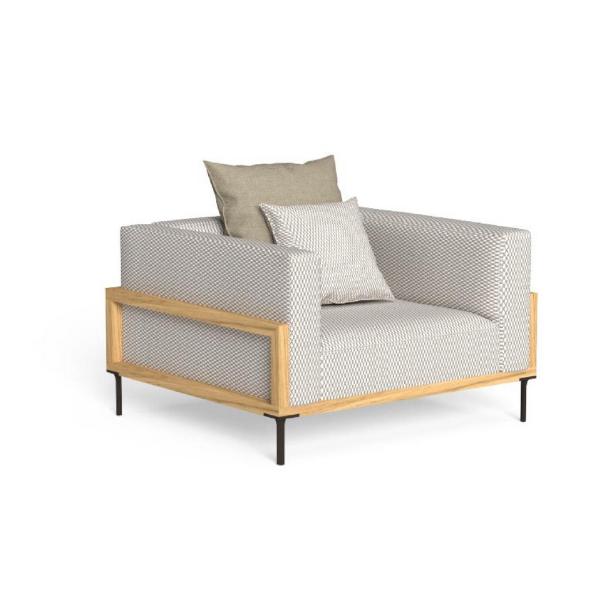 Wood Framed Outdoor Living Armchair | Talenti CleoSoft | Italianfurniture.com