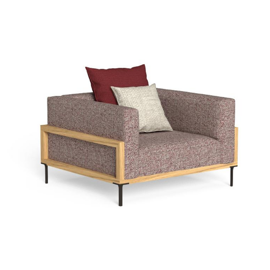 Wood Framed Outdoor Living Armchair | Talenti CleoSoft | Italianfurniture.com