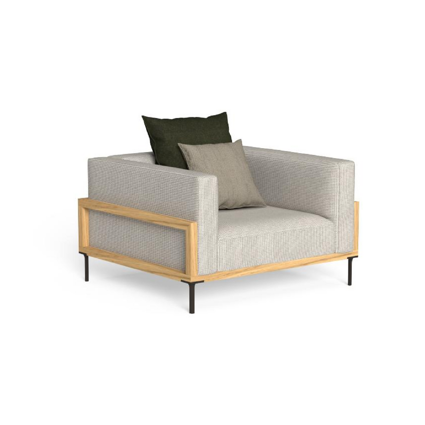 Wood Framed Outdoor Living Armchair | Talenti CleoSoft | Italianfurniture.com