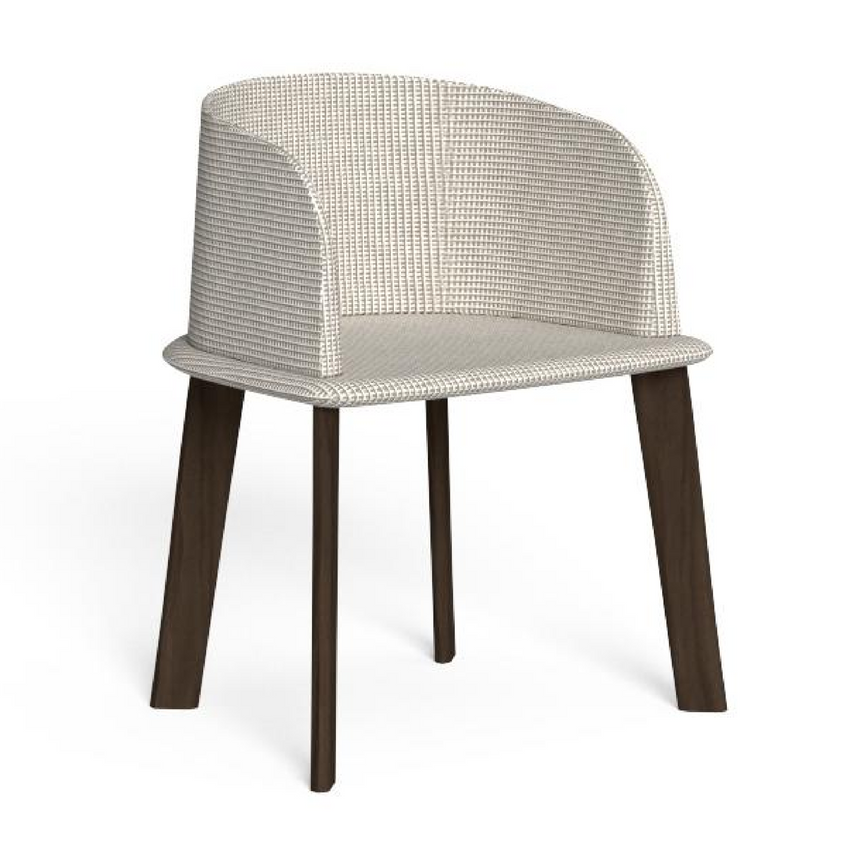 Wood Padded Outdoor Tube Chair | Talenti CleoSofto | Italianfurniture.com