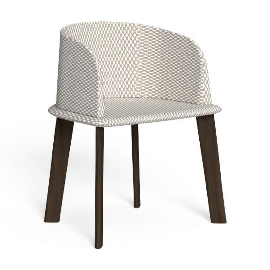 Wood Padded Outdoor Tube Chair | Talenti CleoSofto | Italianfurniture.com