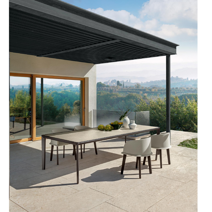 Wood Padded Outdoor Tube Chair | Talenti CleoSofto | Italianfurniture.com