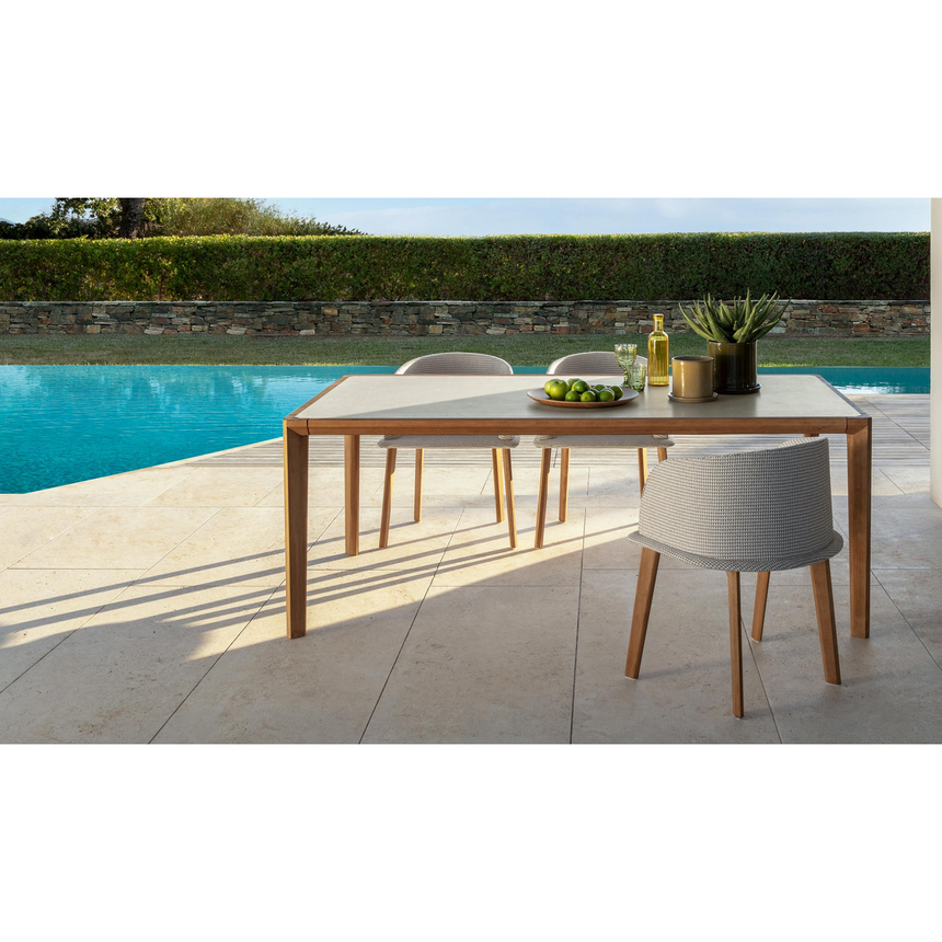Wood Padded Outdoor Tube Chair | Talenti CleoSofto | Italianfurniture.com