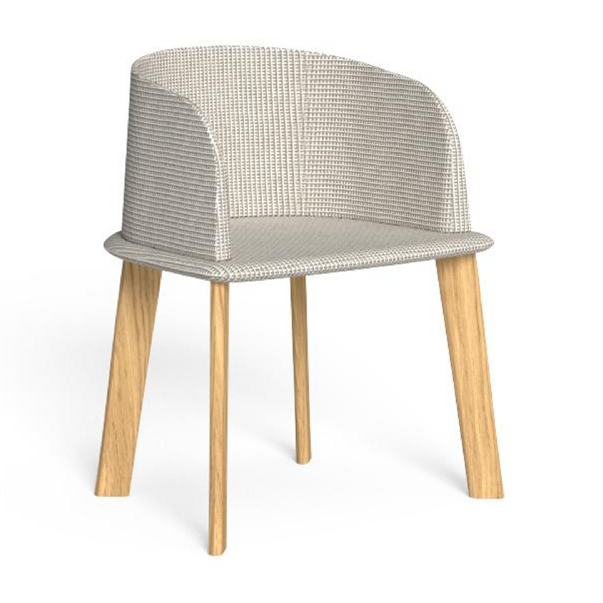 Wood Padded Outdoor Tube Chair | Talenti CleoSofto | Italianfurniture.com