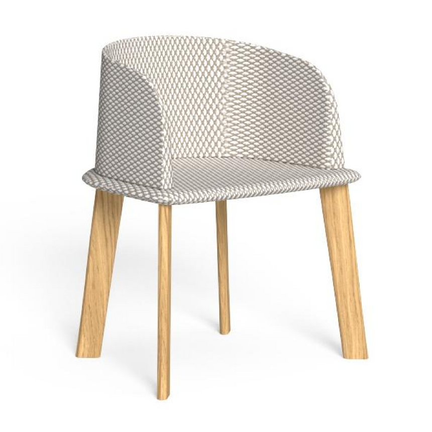 Wood Padded Outdoor Tube Chair | Talenti CleoSofto | Italianfurniture.com