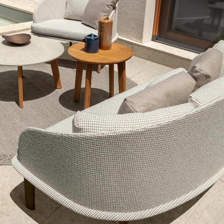 Wood Legged Outdoor Coffee Table | Talenti CleoSoft | Italianfurniture.com