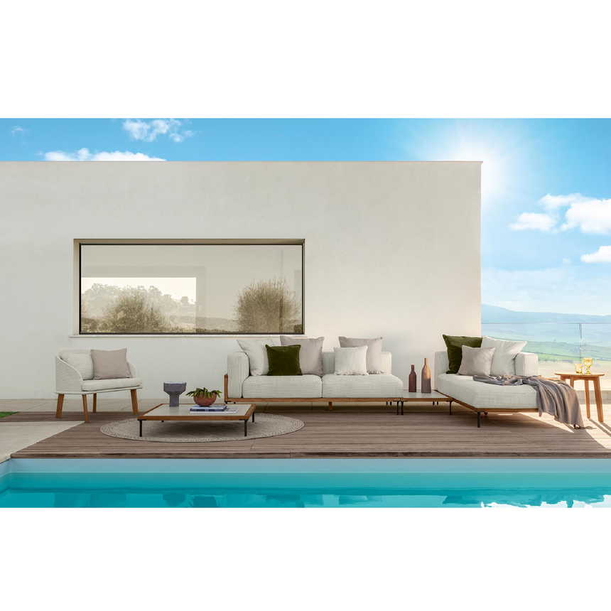 Wood Outdoor Side table | Talenti CleoSoft | Italianfurniture.com