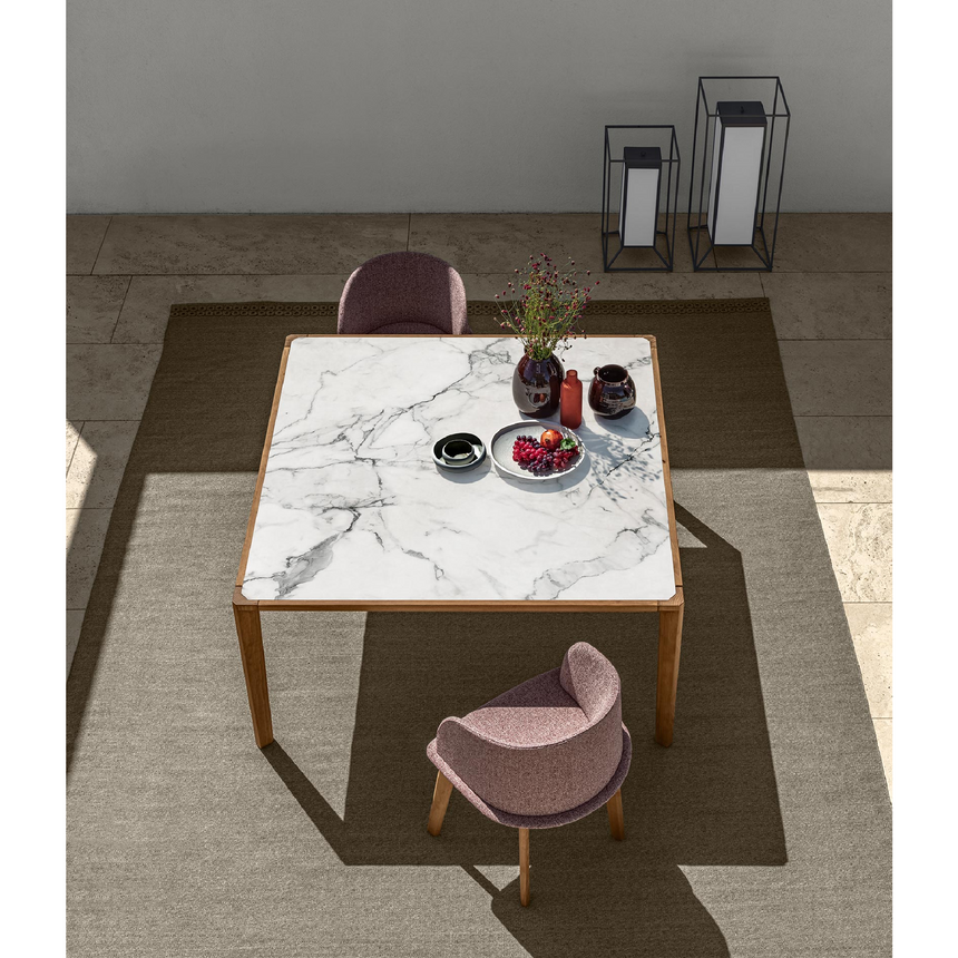 Wood Framed Outdoor Dining Table | Talenti CleoSoft | Italianfurniture.com