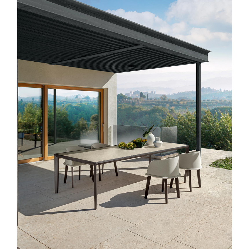 Wood Framed Outdoor Dining Table | Talenti CleoSoft | Italianfurniture.com
