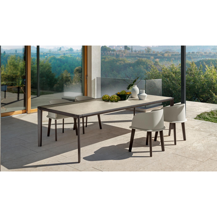 Wood Framed Outdoor Dining Table | Talenti CleoSoft | Italianfurniture.com