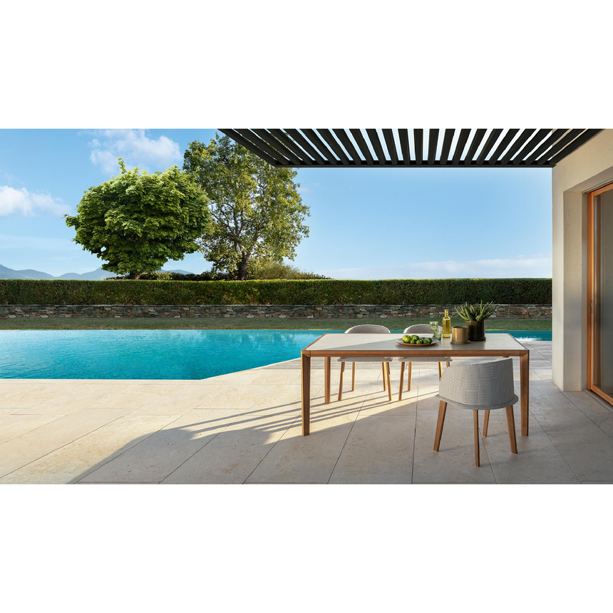 Wood Framed Outdoor Dining Table | Talenti CleoSoft | Italianfurniture.com