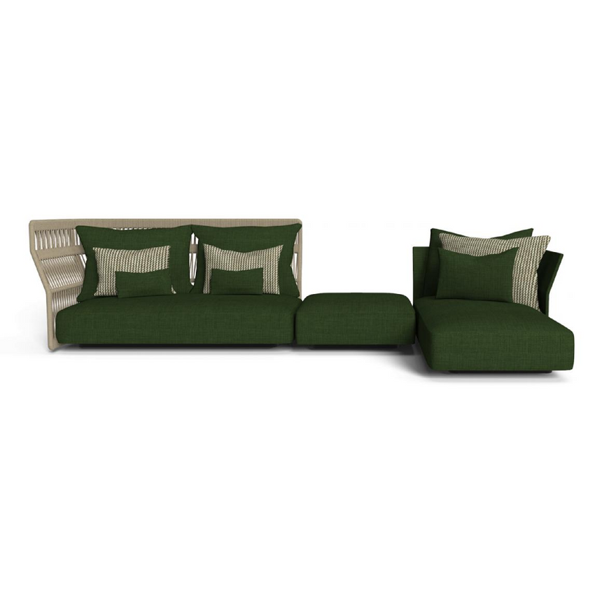 Rope Back Outdoor Modular Sofa | Talenti Cliff | Italianfurniture.com