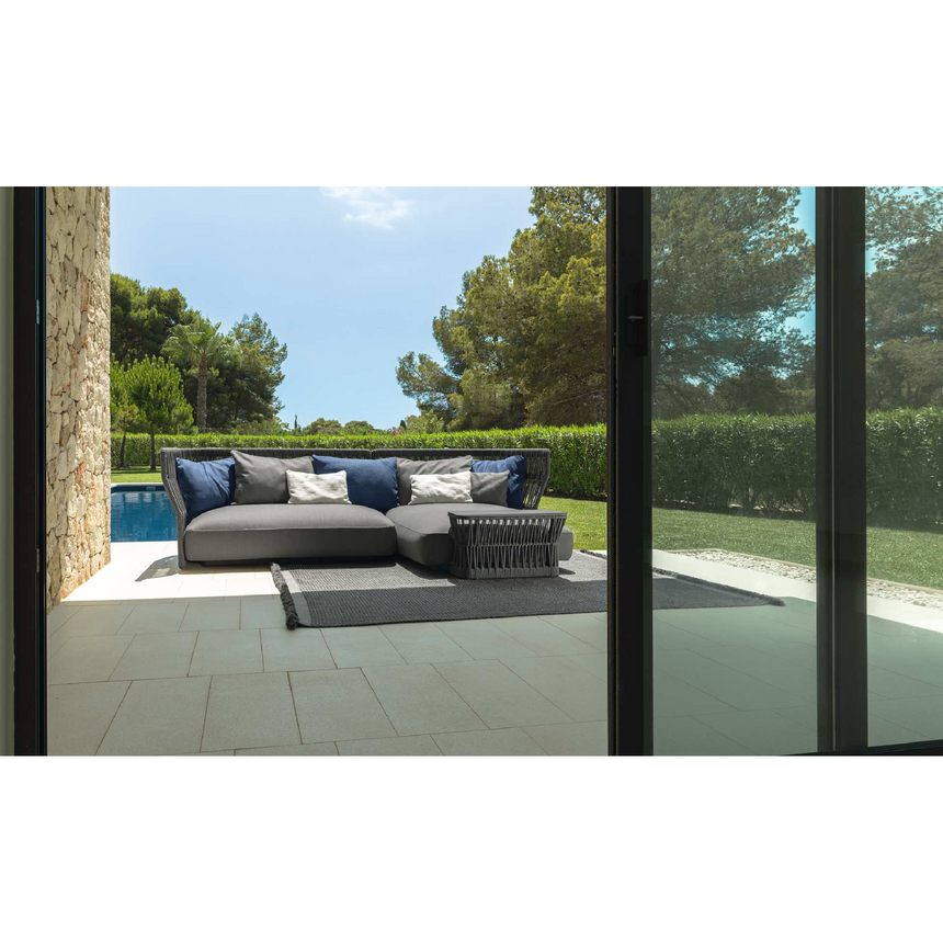 Rope Back Outdoor Modular Sofa | Talenti Cliff | Italianfurniture.com
