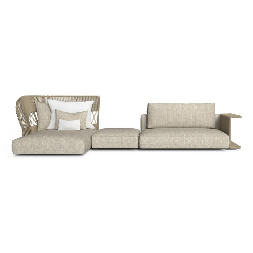 Padded Outdoor Modular Sofa | Talenti Cliff Dèco | Italianfurniture.com