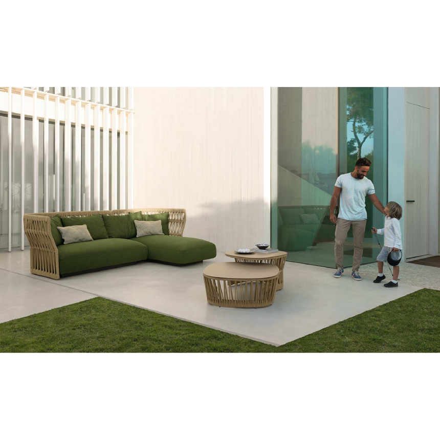 Braided Rope Outdoor Sofa | Talenti Cliff | Italianfurniture.com